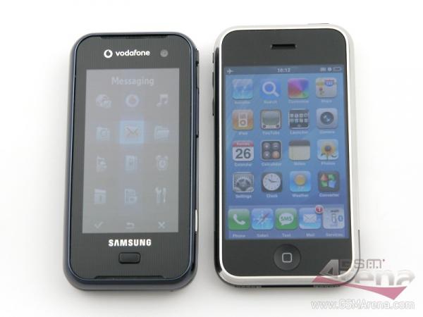 Samsung F700 and Apple iPhone