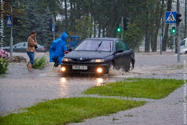 Последствия ливня 24 июля в Минске