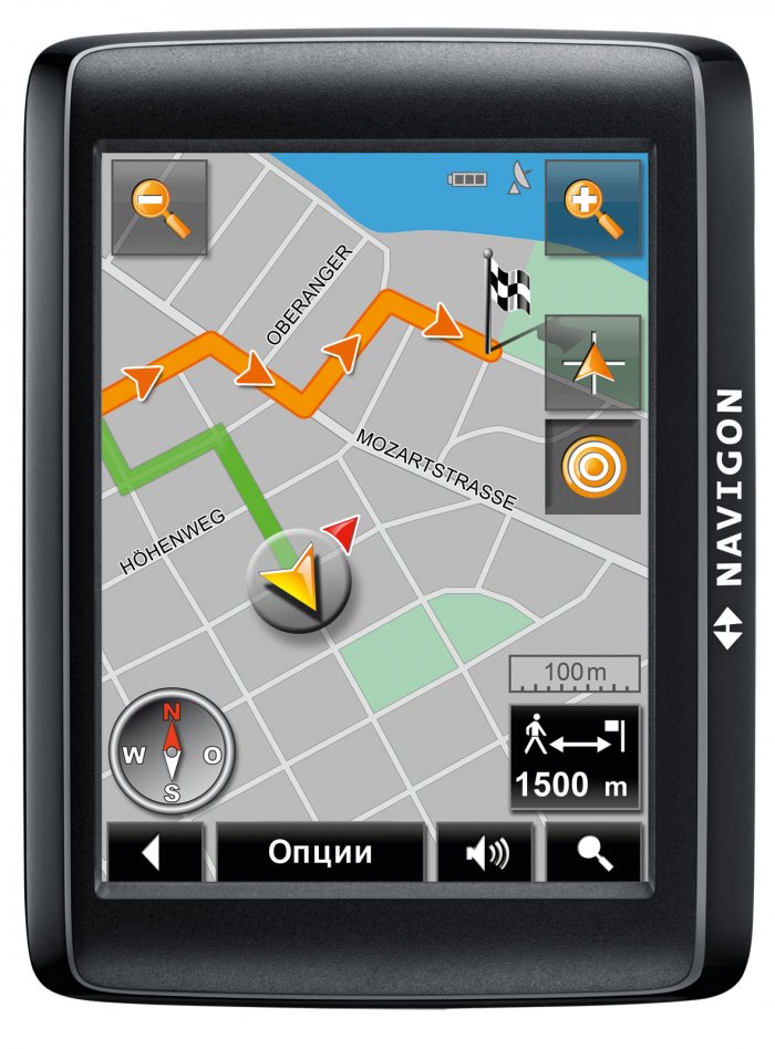 Navigon 1400 – немецкий навигатор для автолюбителей и пешеходов