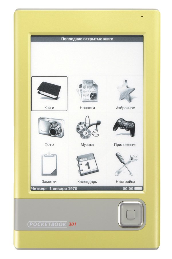 PocketBook 301+: самый тонкий и легкий на рынке 6-дюймовый ридер с поддержкой мультимедиа