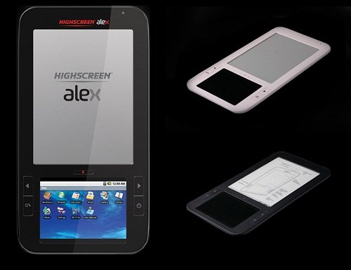 Два экрана, Android и электронные книги: ридер Highscreen Alex