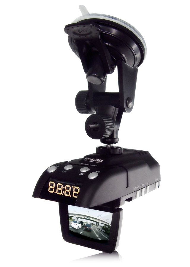Регистратор-гибрид с GPS-приемником и антирадаром: Highscreen Black Box Radar-HD